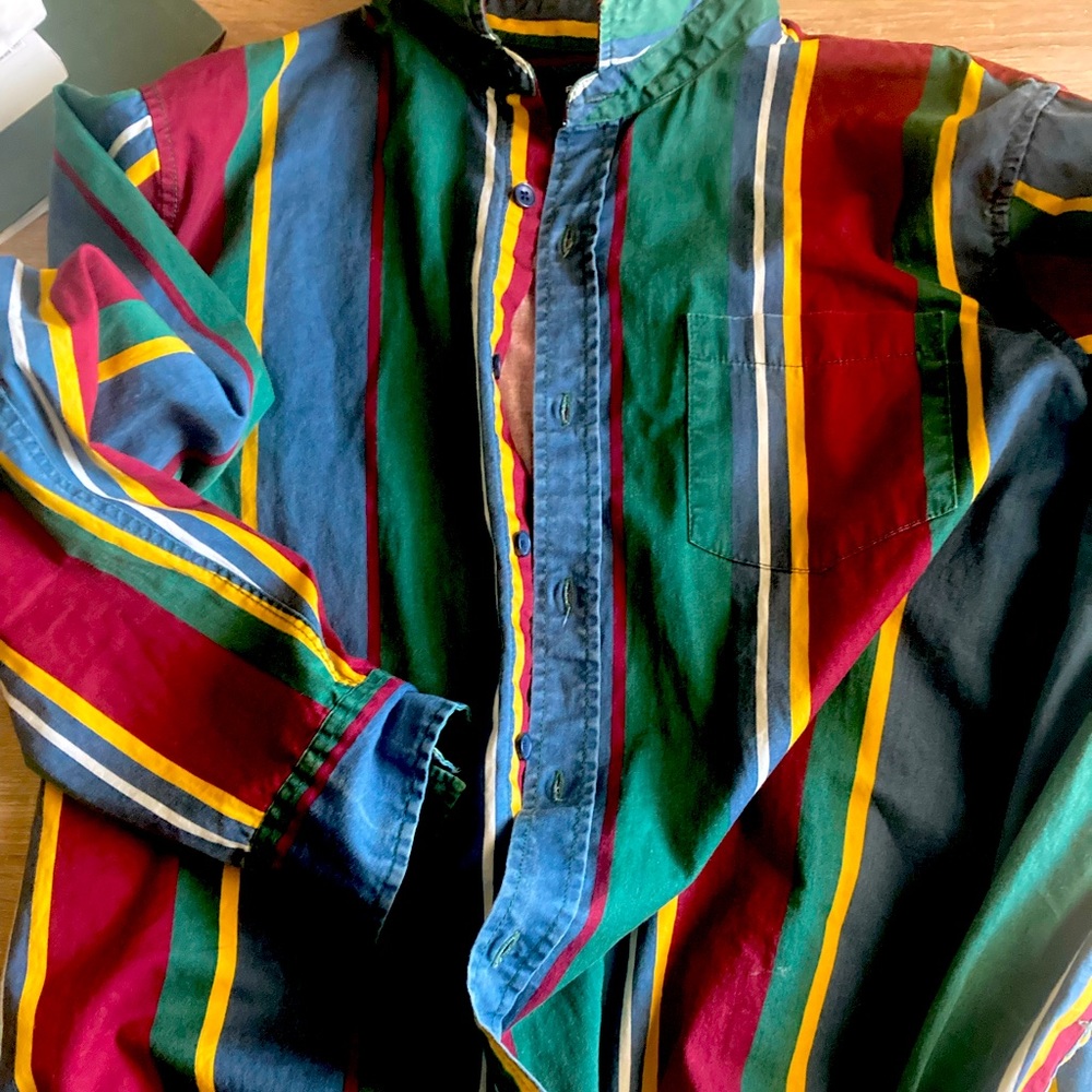 Vintage long sleeve button shirt size m